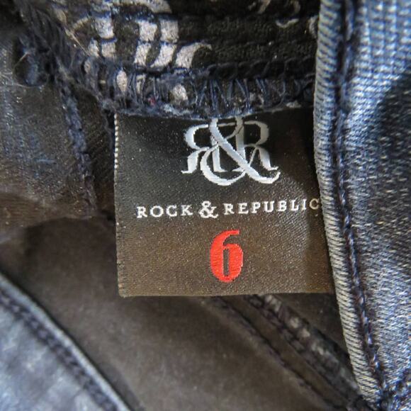 Rock & Republic Berlin Studded Skinny Jeans Size 4 - Picture 8 of 13
